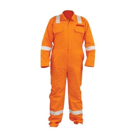 FRC Coveralls, Orange Color, Reflective Stripes