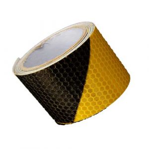 Black Yellow Reflective Safety Warning Conspicuity Tape Film Sticker 300cm x 5cm Workplace Safety Supplies Warning Tape-00