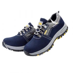 Fashion Safety Shoes Men Steel Toe Impact-resistant Canvas Work Shoes-00