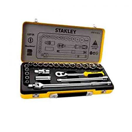 Stanley 1-2 inch Socket Set In Metal Tin 24 Pieces-00