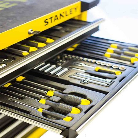 Stanley 27″ 7 Drawer Roller Cabinet, Yellow-Black – STMT1-74306.-00