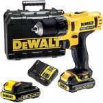 DeWalt-12V-10mm-Subcompact-Hammer-Drill-Driver-With-extra-battery,-Yellow/Black,-DCD716D2-B5,-3-Year-Warranty