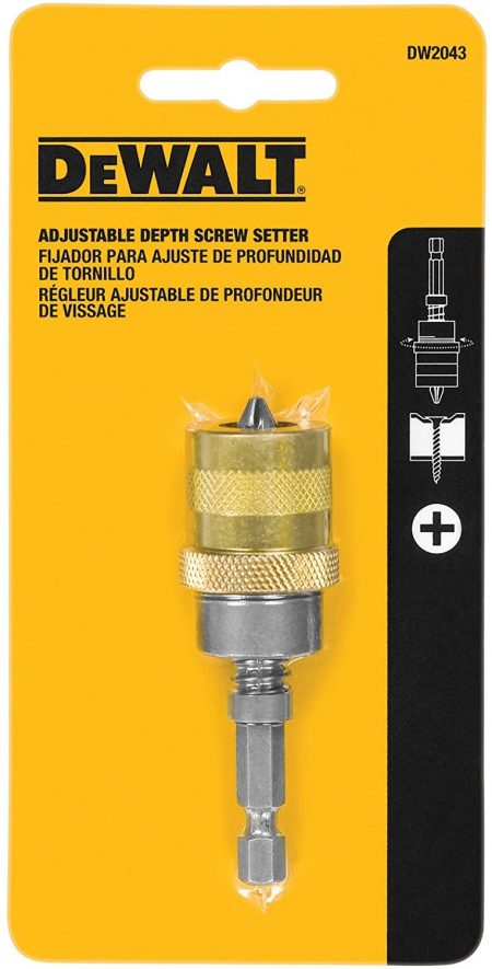 DEWALT DW2043 Hex Shank Non Magnetic Adjustable Screw Depth Setter