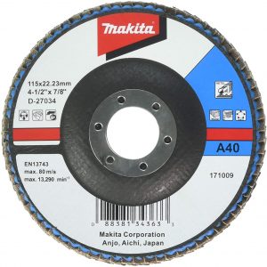 Makita-80739-D-27034-PT-115x22.2-A40/Steel-ACC-Flap-Disc