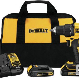 DEWALT-20V-MAX-Cordless-Drill-/-Driver-Kit,-Compact,-1/2-Inch-(DCD708C2)