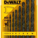 Dewalt-DT5911-QZ-Series-338-HSS-R-DIN-Jobber-Metal-Drill-Bit-Set-(Pack-of-10)