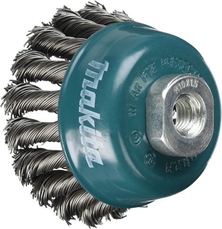 Makita-D-24103-Twisted-Steel-Wire-Bowl-Cup-Brush,-60mm-Diameter,-M10-x-1.5-Shank-Size