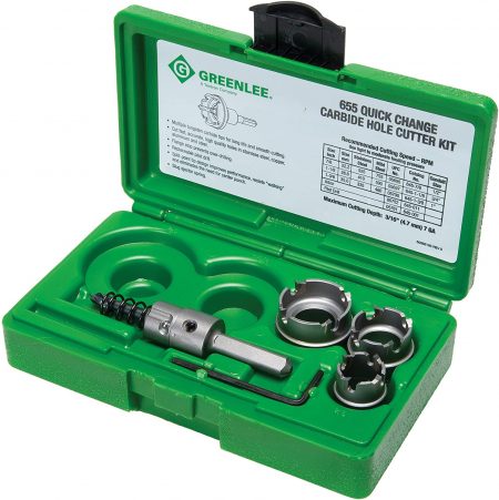 Greenlee-Hole-Cutter-Kit,-6-Pc,-Tungsten-Carbide