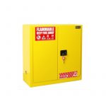 sai-u-sc0030y-double-door-flammable-safety-cabinet-30gal-114l-yellow