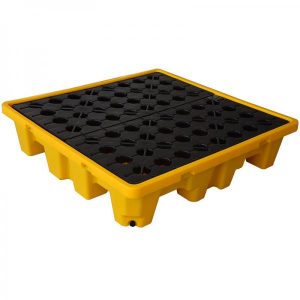 hdpe_oil_drum_spill_containment_pallet_pe_4_drum_spill_containment_platform