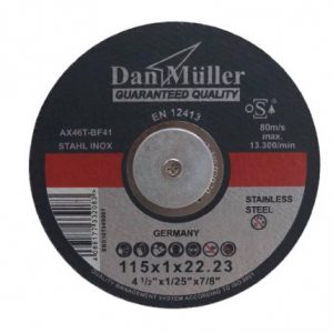 5 inch ss cutting disc dan mueller