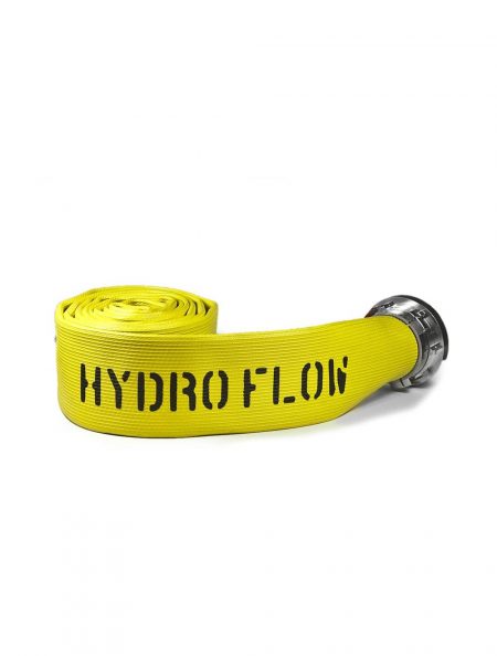 FIREQUIP Fire Hose, SDH, Rubber, Hydro Flow 1.5x50 NST, Yellow-  HF15YB