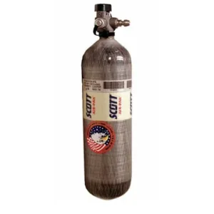 SCOTT SCBA Carbon Fiber Cylinder, 60 min Duration, 4,500 PSI Pressure - 200130-01