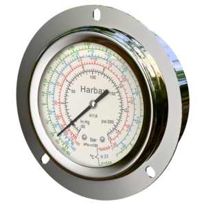 Oil Pressure Gauge HOPG-63mm 1/4'SAE 550psi (H) Back Connection Harbax