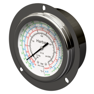 HARBAX Oil Pressure Gauge HOPG-63mm 1/4″ SAE 250 PSI (L) Back Connection