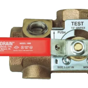 AGF Test and Drain Valve, Threaded ends, Model 1000