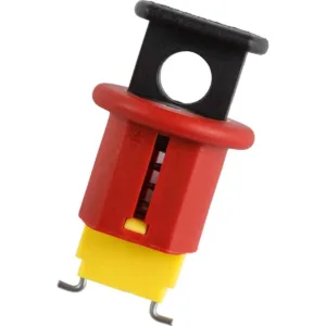 BRADY Circuit Breaker Lockout, Use For ABB MS325, Fiberglass Reinforced Nylon, Red
