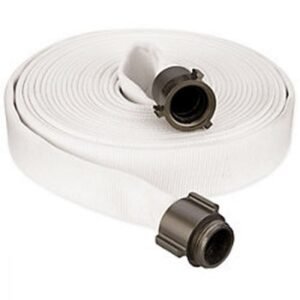 CHIEF FIRE Fire Hose Double Jacket, White, 2.5" x 50 ft. - 25D8-50FT-WHT