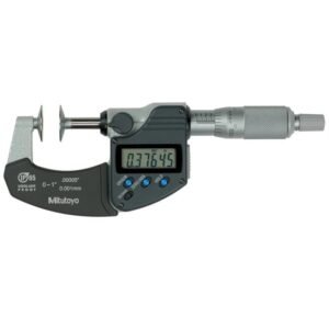 Mitutoyo 323-350-30 Disk Micrometer, Range 0-1"/ 25.4mm