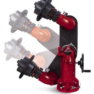 AKRON Apollo? Hi-Riser? Dual-Inlet Portable and Deck Fire Monitor - 3433