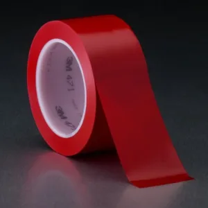 3M? Vinyl Tape 471, Red, 2 in x 36 yrd, 5.2 mil