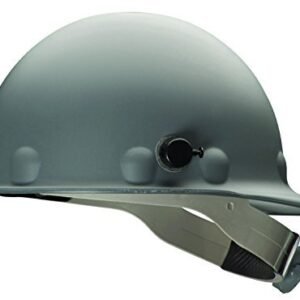 Fibre-Metal by Honeywell P2HNQRW09A000 Super Eight Fiber Glass Ratchet Cap Style Hard Hat with Quick-Lok, Grey