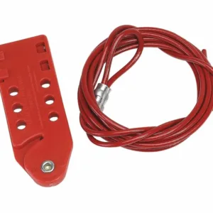 Cable Lockout, Plastic, 10 ft., Tab-Cinching Cable Lockout Style