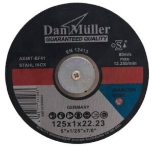 CARBON STEEL GRINGING  DISC 5" X 3 MM MAX.SPEED 6600RPM