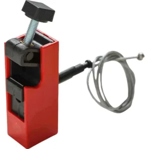 BRADY Clamp-On Lockout with Cable, Voltage 120/277 V