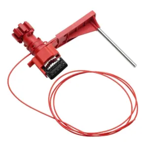 BRADY Universal Valve Lockout, Steel, Red, 51388