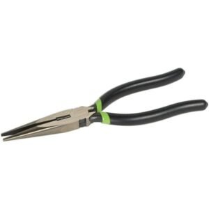 Greenlee 0351-07D Long Nose Pliers/Side Cutting, Dipped Grip, 7"
