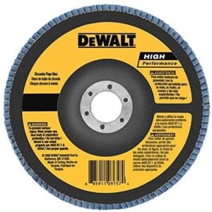 DEWALT DWA8201 40 Grit Zirconia T29 Flap Disc, 4-Inch X 5/8-Inch