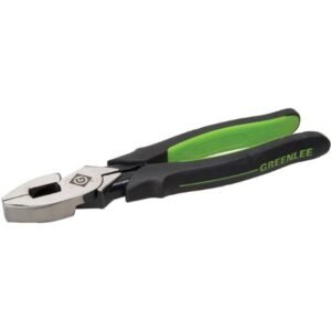 Greenlee 0151-08M High Leverage Side-Cutting Pliers, Molded Grip, 8"