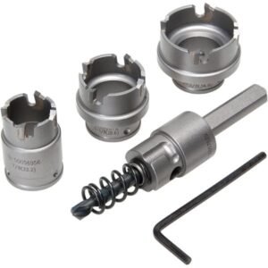 Greenlee Hole Cutter Kit, 6 Pc, Tungsten Carbide