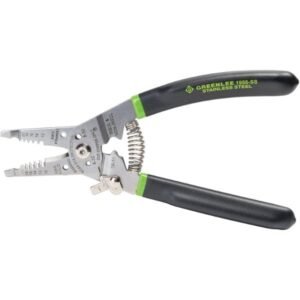 Greenlee Hand Tools Stainless Steel Wire Stripper Pro (1955-SS), 10-18AWG