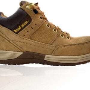 ROAD MATE Men?s Slip Resistant Steel Toe Safety Shoes | Genuine Leather |