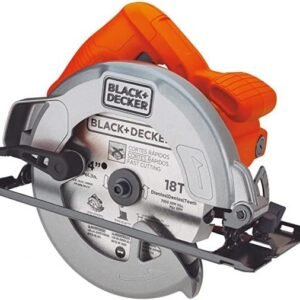 Black+Decker 1400W 184mm Sierra Circular Saw with Bevel Angle Cutting with 18 Tooth Saw Blade, Orange/Black - CS1004-B5, 2 Years Warranty