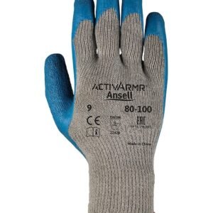 Ansell ActivArmr? 80-100 Gloves, Blue Latex Rubber Coating