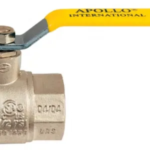 APOLLO 94A Ball Valve, Brass, Inline, 2-Piece, Connection Type FNPT x FNPT