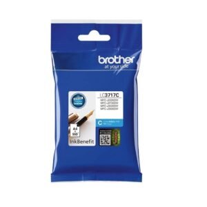Genuine Brother LC3717C Standard Yield Cyan ink cartridge – Yield ~550 Pages