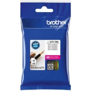 Genuine Brother LC3717M Standard Yield Magenta ink cartridge – Yield ~550 Pages