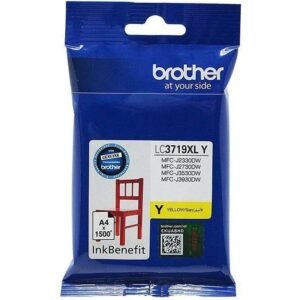 Genuine Brother LC3719XL Yellow High Yield Ink Cartridge – Yield ~1,500 Pages