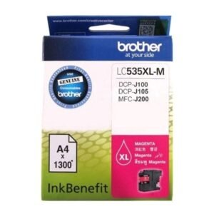 Brother LC535XL-M Ink Cartridge, Magenta – Yield ~1300 Pages