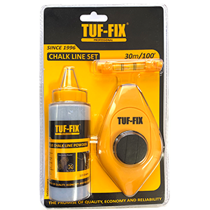 TUF-FIX, Chalk Line Reel & Level 3 Pcs/Set