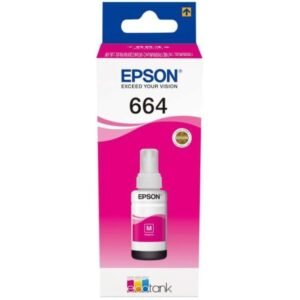 Epson 664 EcoTank Magenta Ink Bottle- T6643 – 70ml
