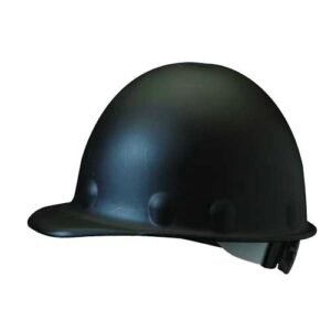 Fibre-Metal by Honeywell P2ASW11A000 Super Eight Swing Strap Fiber Glass Cap Style Hard Hat, Black