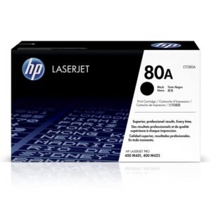 HP 80A Black Original LaserJet Toner Cartridge, CF280A