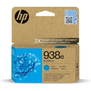 HP 938e EvoMore Cyan Ink Cartridge (4S6X9PE) – 1,650‑Page High‑Yield, Eco‑Friendly
