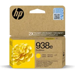 HP 938e EvoMore Yellow Ink Cartridge (4S6Y1PE) – 1,650‑Page High‑Yield, Eco‑Friendly