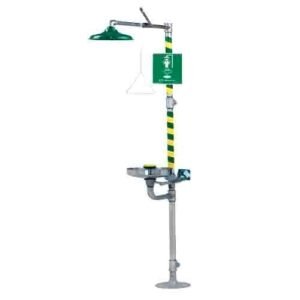 Haws 8300-8309 Combination Emergency Shower and Eye/Face Wash with Axion MSR Showerhead